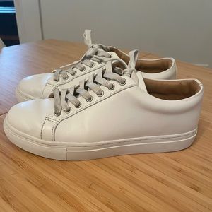 Thursday white leather sneakers